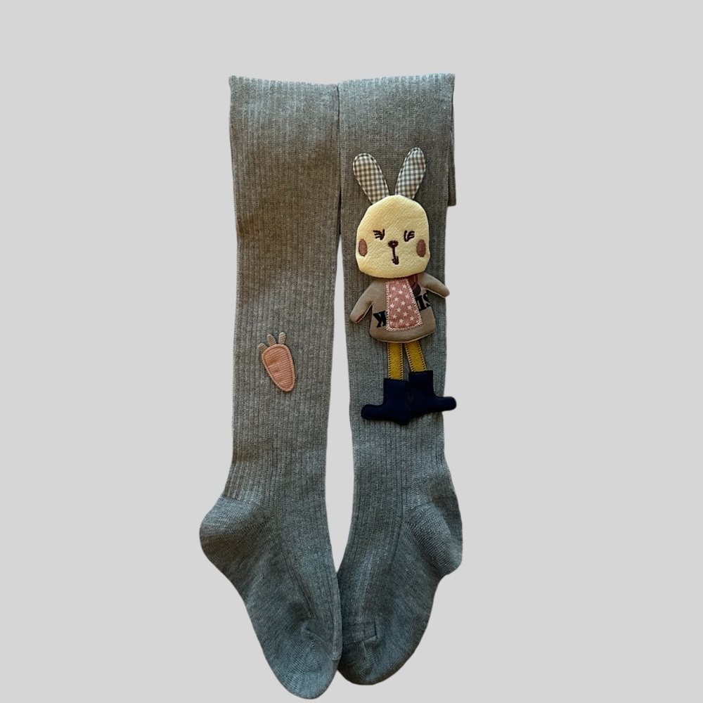 Girls tights with 3D pattern Size 4-5 years